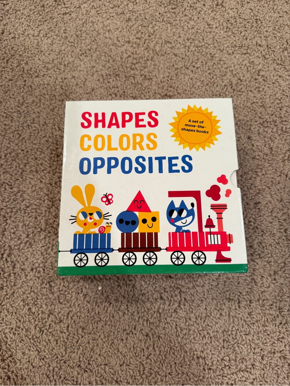 KiwiCo Children’s Board Book Set Shapes, Colors & Opposites